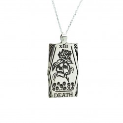 Death Tarot Card Necklace 